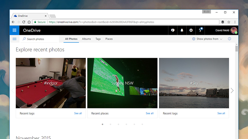 OneDrive tries to copy Google Photos on the web, but it’s not there yet. (Image: Screenshot)